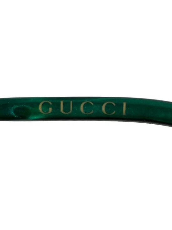 GUCCI GG1227S Black Gold Light Brown Hardware Plastic Sunglasses